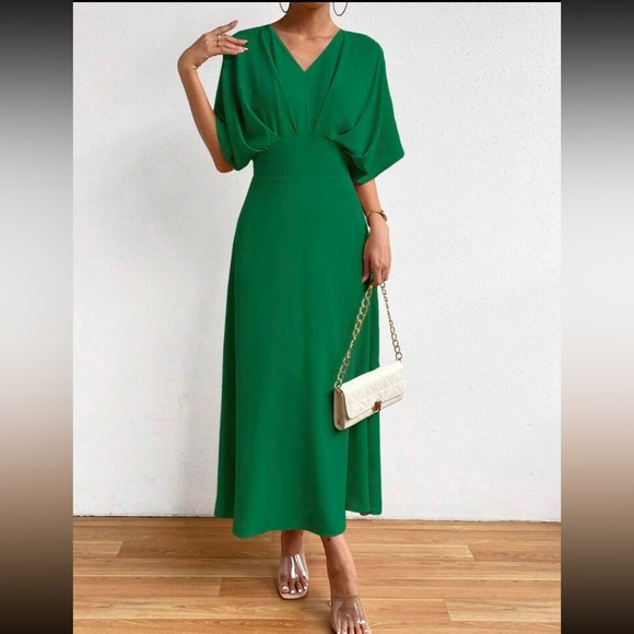 Boho batwing sleeve A line dress - Picture 5 of 6